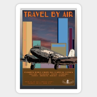 Retro Airline Travel Australia_01 Sticker